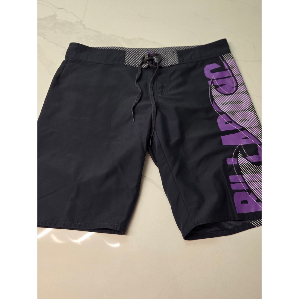 Vintage Y2K Billabong Mens Black Purple Graphic Board Shorts Swim Trunks - Picture 4 of 8